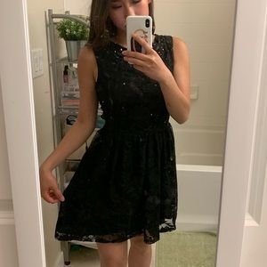 black lace dress with jewels 🖤
